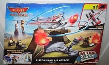 2014 Mattel Disney Planes Fire And Rescue Piston Peak Air Attack playset *RARE*