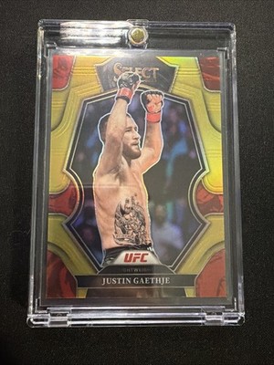 2023 Panini Select UFC - Premier Level Justin Gaethje #135 Gold