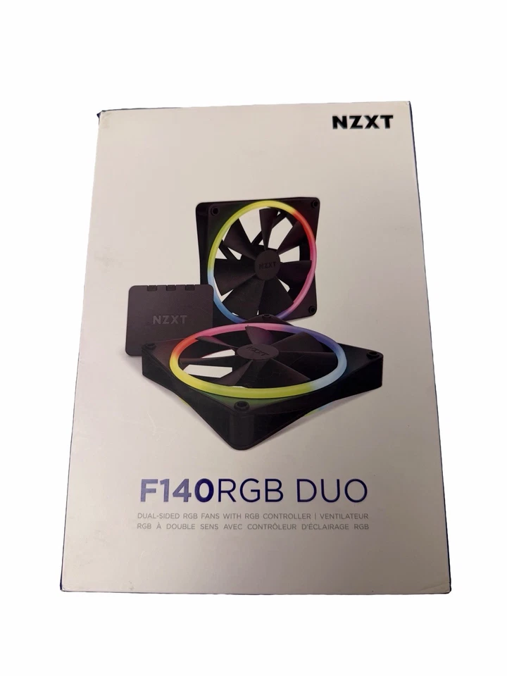 NZXT F140 RGB DUO 140mm Case Fan - Black (2-Pack) - READ - Image 1 of 3