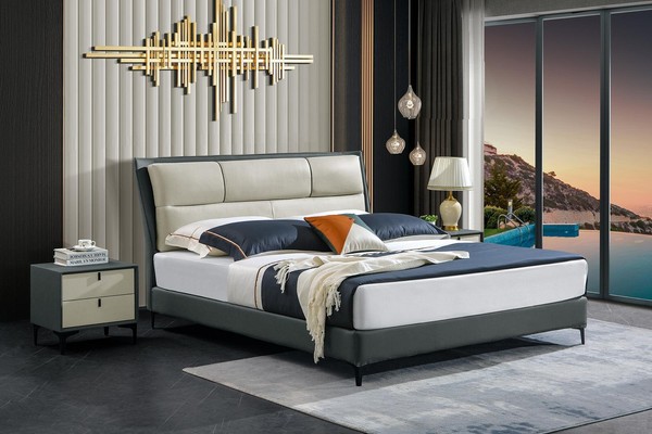 MöBel Luxury Modern Betten Polster Gestell Betten Schlafzimmer Design 180X200-image