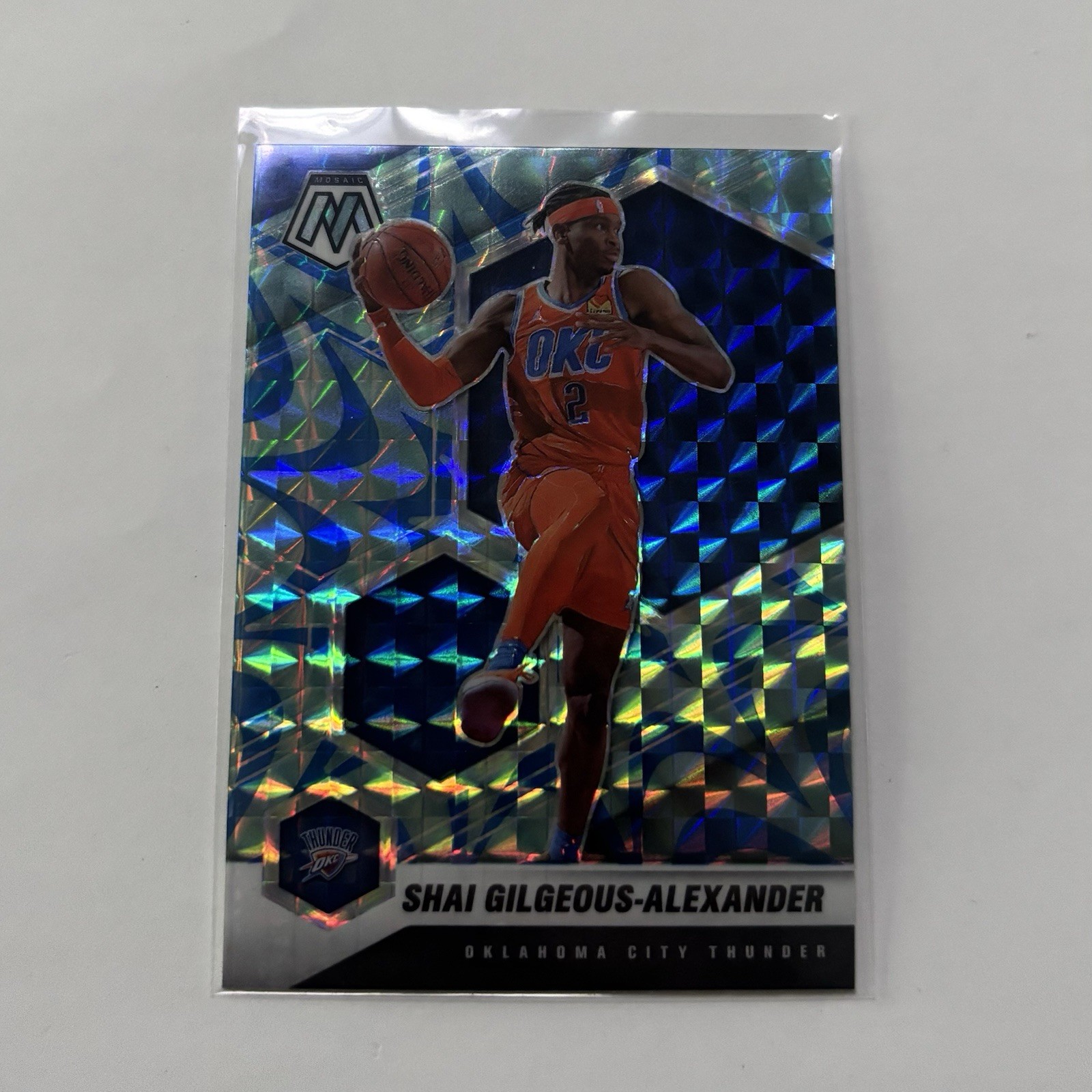 2020-21 Panini Mosaic - Shai Gilgeous-Alexander #103 Reactive Blue Prizm