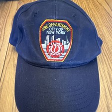 VINTAGE NEW YORK FIRE DEPARTMENT FDNY ADJUSTABLE HAT CAP
