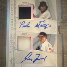 2026 Leaf In The Game Used Sports Quad Auto Jersey Relic