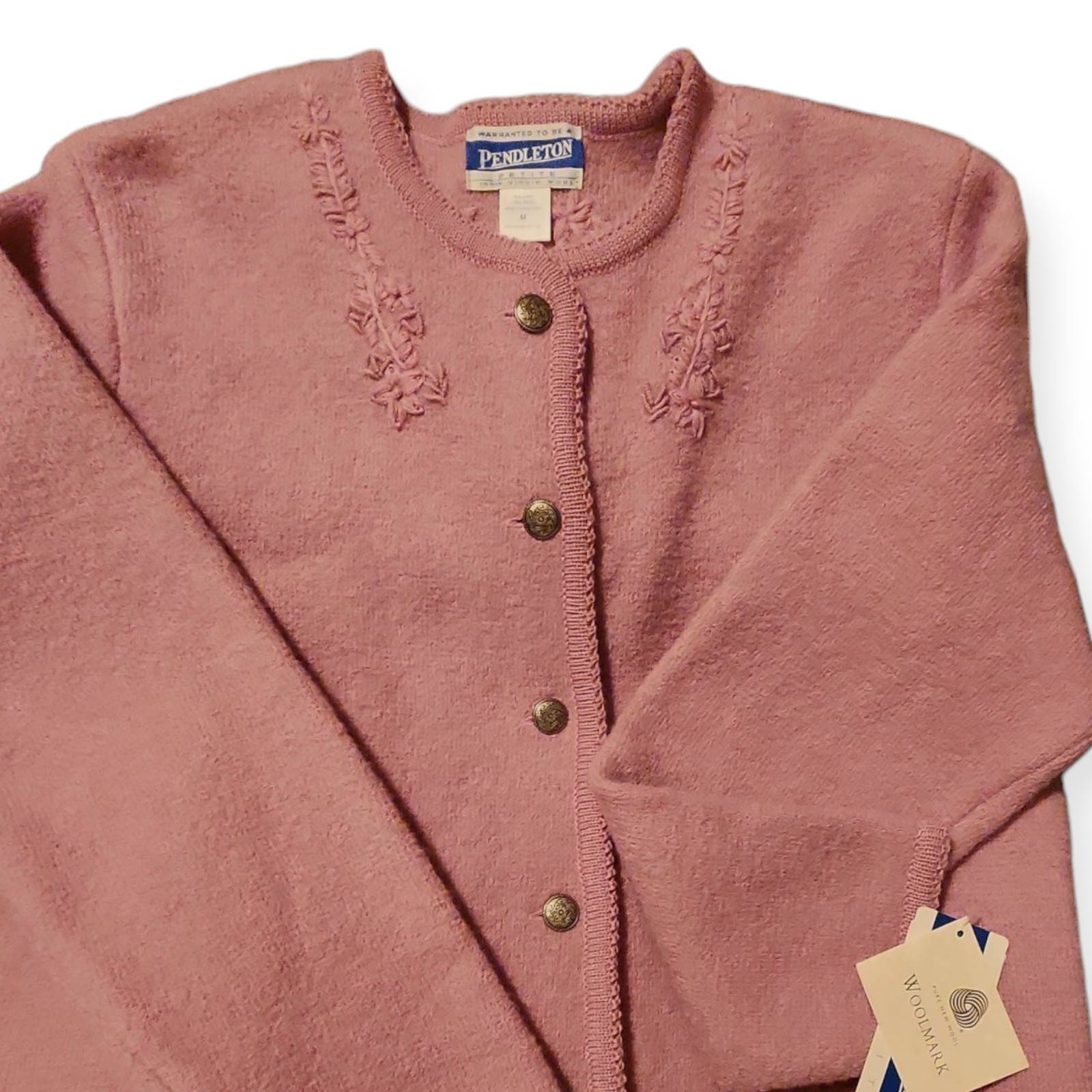 Womens Pendleton Virgin Wool Button Up Cardigan S… - image 1