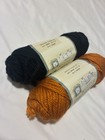 Yarn Bee True Colors Bulky 5 Acrylic Twisted Yarn Black/Orange Lot of 2 Skeins — photo 2