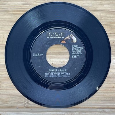 The Isley Brothers - Shout 7'' Record 45 RPM RCA Gold Standard Soul