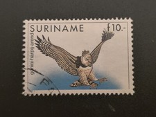 Surinam Sc 729 used 1985 10g Harpy Eagle 