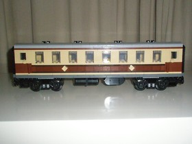 Lego Train - Custom Flying Scotsman + 2x Carriages - New - emerald 10194 21344