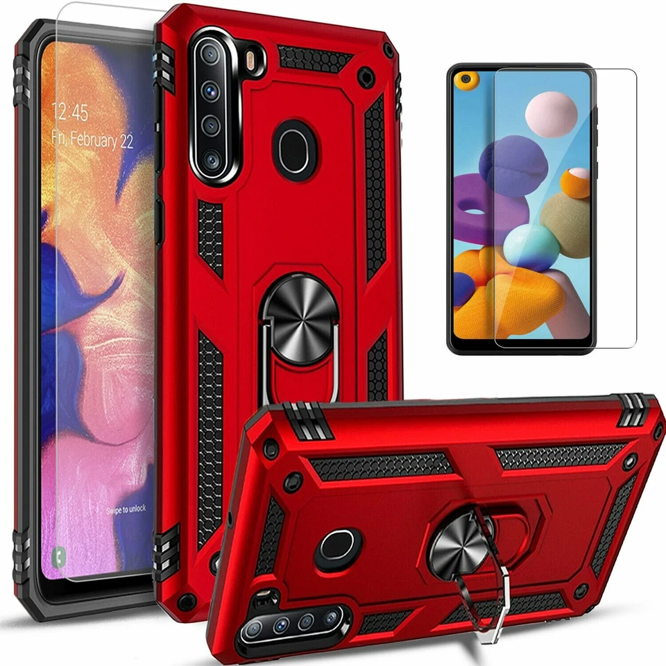 Funda para teléfono Samsung Galaxy A21 A23 5G A24 a prueba de golpes + vidrio templado Foto 4 de 4