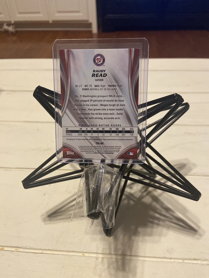 2017 Bowman Platinum Raudy Read Purple Auto - Image 2 of 2