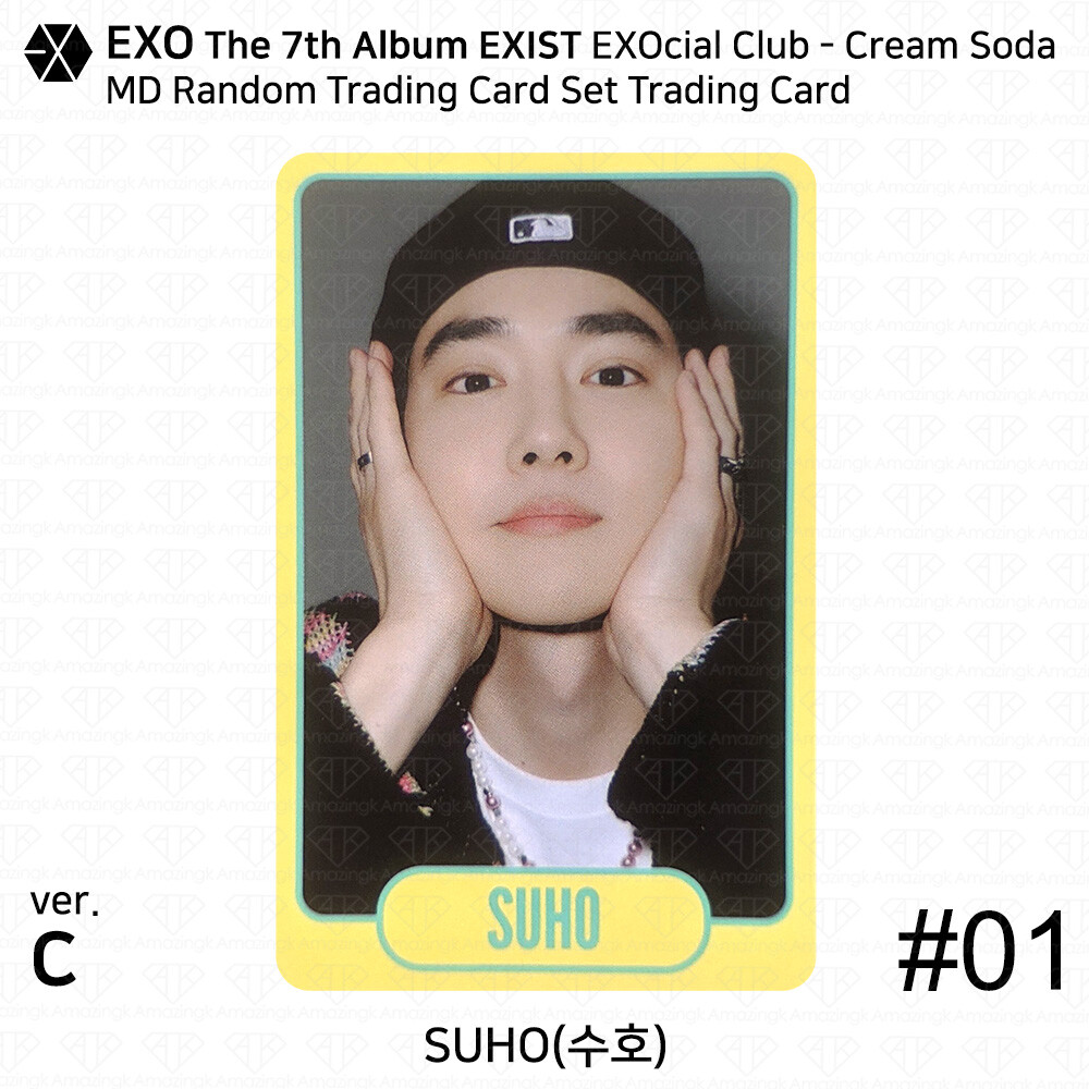 exo  cream soda ランダムトレカ EXO 7th Album EXIST EXOcial Club Cream Soda MD Random