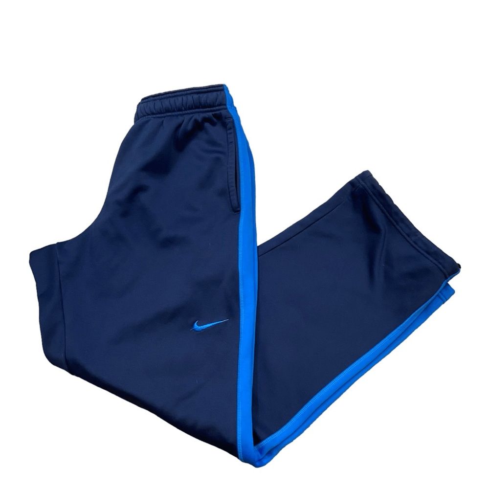 Men’s Nike Blue ThermaFit Fleece Lined Athletic Pants Size Medium eBay
