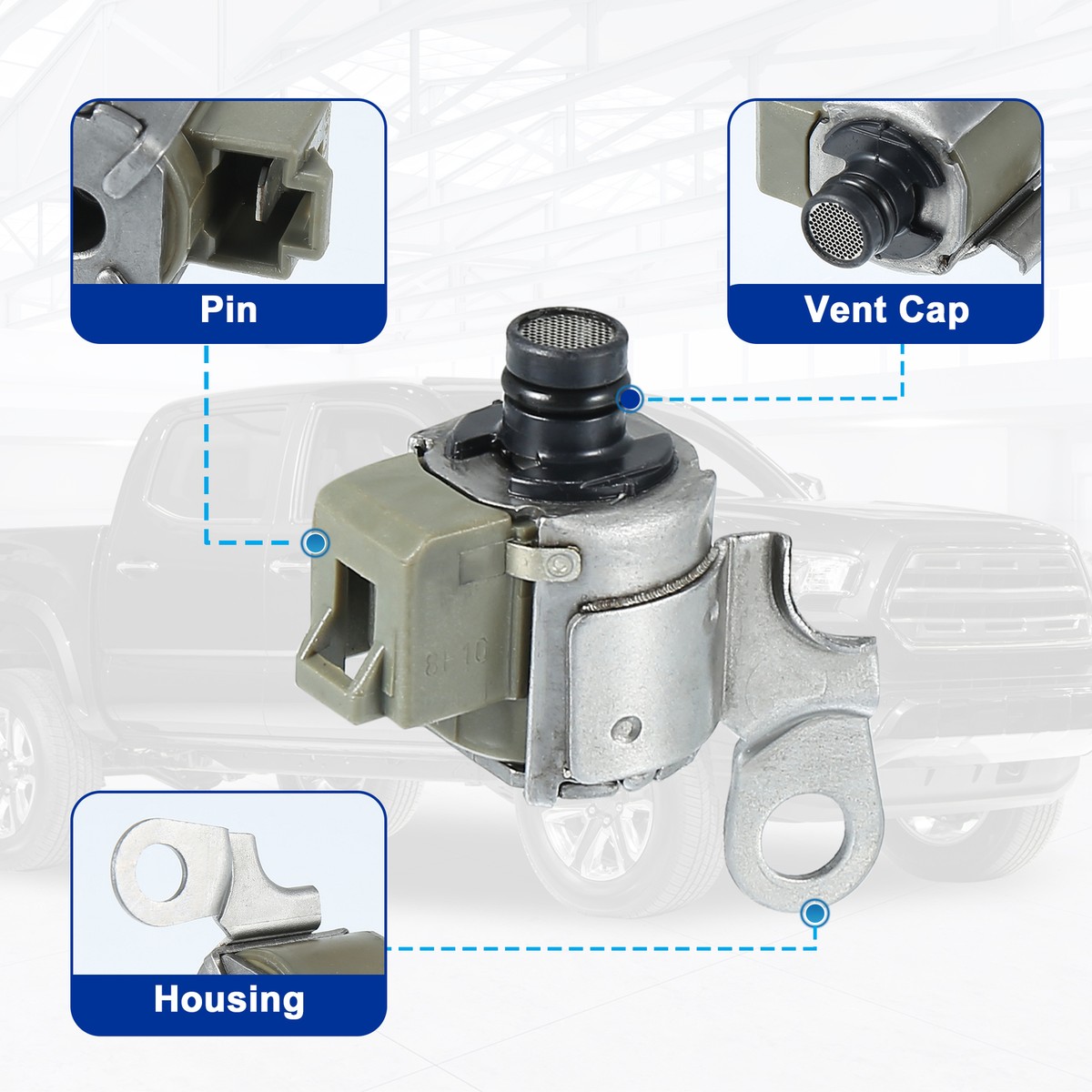 3-Piece Transmission Solenoid Kit – For Toyota A340E / A340F (Shift & Lock Up, Unbranded)