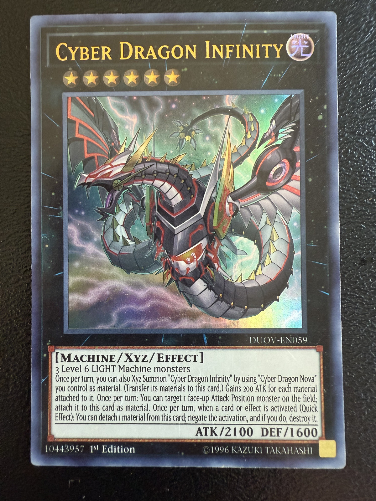 Cyber Dragon Infinity DUOV-EN059 Duel Overload 1st Edition