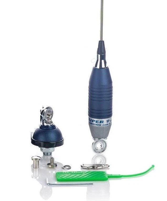 CB RADIO AERIAL ANTENNA SIRIO SUPER 9 "N" BLUE LINE SERIES MOBILE 4M RG58