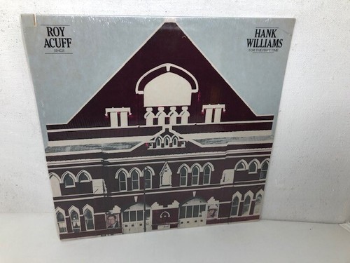 ROY ACUFF Sings Hank Williams, LP Vinyl, NEW SEALED, Elektra 6E-287 1980 cut out