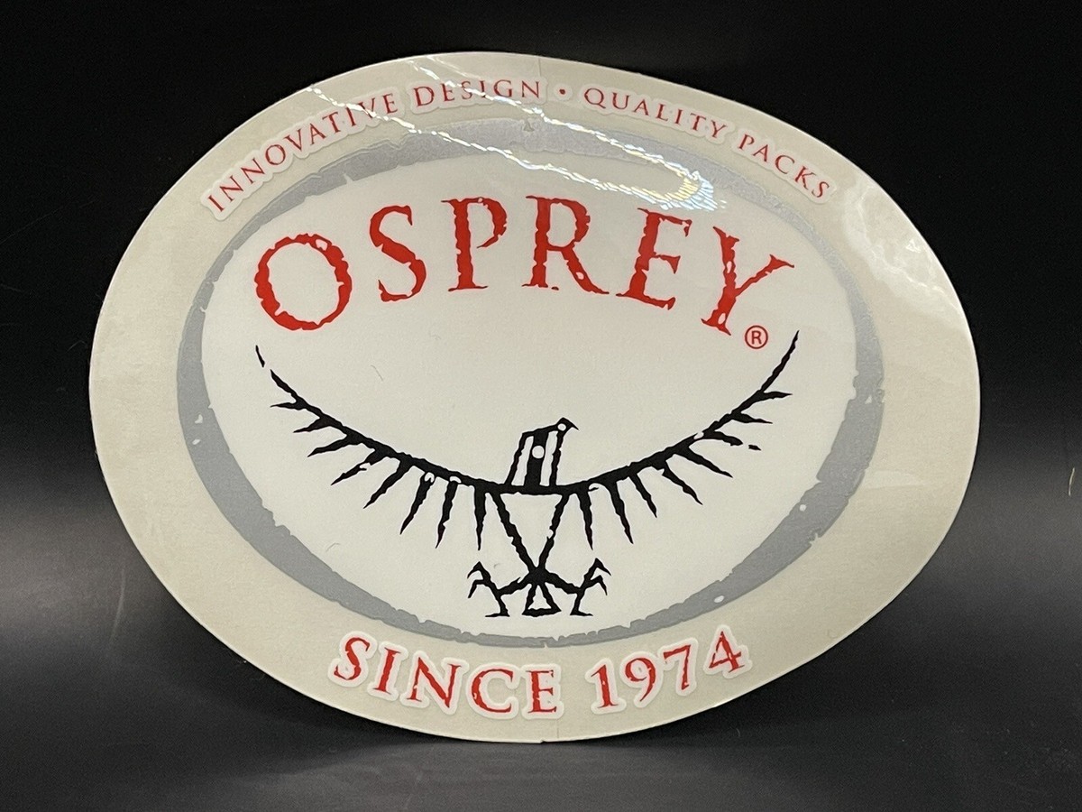 Vintage OSPREY Backpacks Sticker Decal Since 1974 Camping Hiking