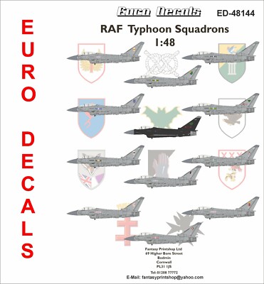 Euro Decals ED-48144 RAF TAIFUN GESCHWADER DECALS TRANSFERS VON Fantasy Printshop