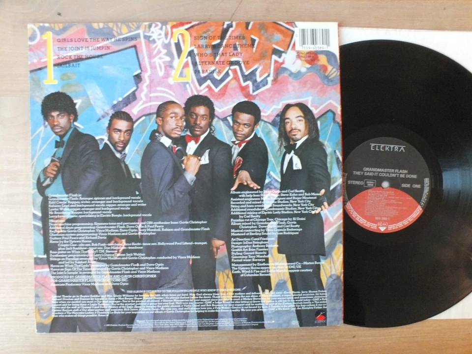 Grandmaster Flash – They Said It Couldn't Be Done   GERMANY 1985 LP  Vinyl  vg++ - Bild 2 von 2