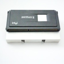 Vintage Intel Pentium II Processor/CPU 80523PY350512PE SL2U3 W/Foxconn Heatsink