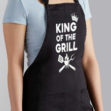 King of the Grill Barbecue BBQ Cooking Father's Day Gift Grilling Dad Chef Apron