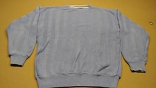 Vintage 1980's Roundtree  Yorke Crew Neck Sweater M 100 Cotton Blue