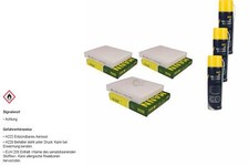 3x MANN FILTER Innenraumfilter MANNOL Klimareiniger für Ford Focus C-Max Kuga I