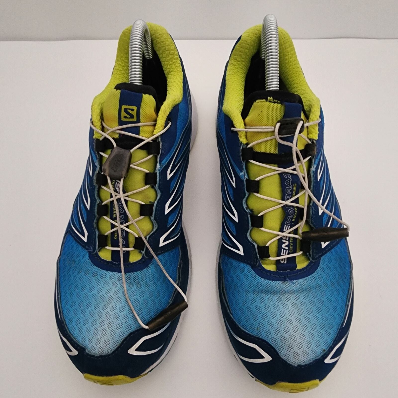 Scarpe da passeggio Salomon blu verde Sense Mantra 3 trail running uomo taglia 8