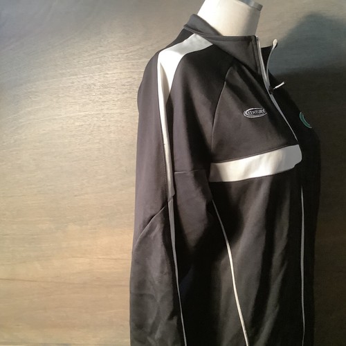 CENTURY BLACK ZIP UP JACKET SIZE 16 LONG SLEEVE CELTICS POLYESTER WARM - Picture 4 of 5
