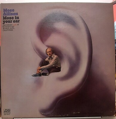 MOSE ALLISON LP MOSE IN YOUR EAR ATLANTIC RECORDED LIVE JAZZ 1972