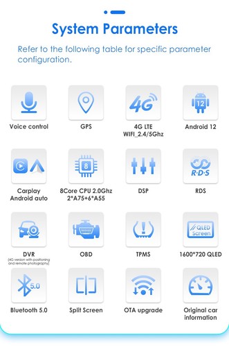 Radio estéreo para automóvil para GMC Yukon Chevy Silverado doble DIN Android 10,33" 6+64 GB - Imagen 5 de 20