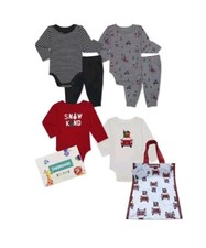 Garanimals Infant Boys Christmas Mix Match Outfit 7 Pcs Size 0-3 M Assorted