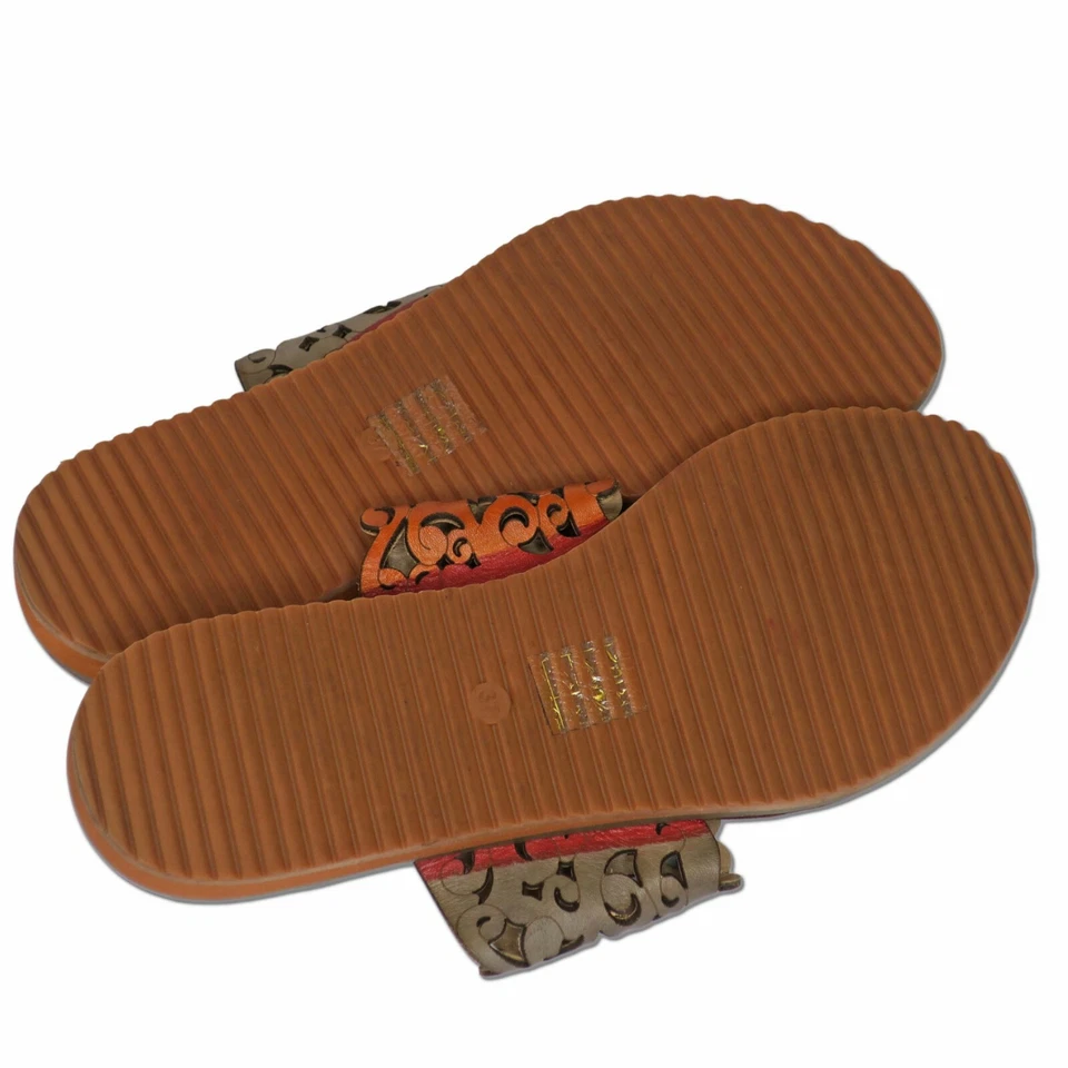 L'Artiste Spring Step Heaven Thong Sandals Lazer Cut Slip On Flip Flops 37/7M - Image 3 of 3