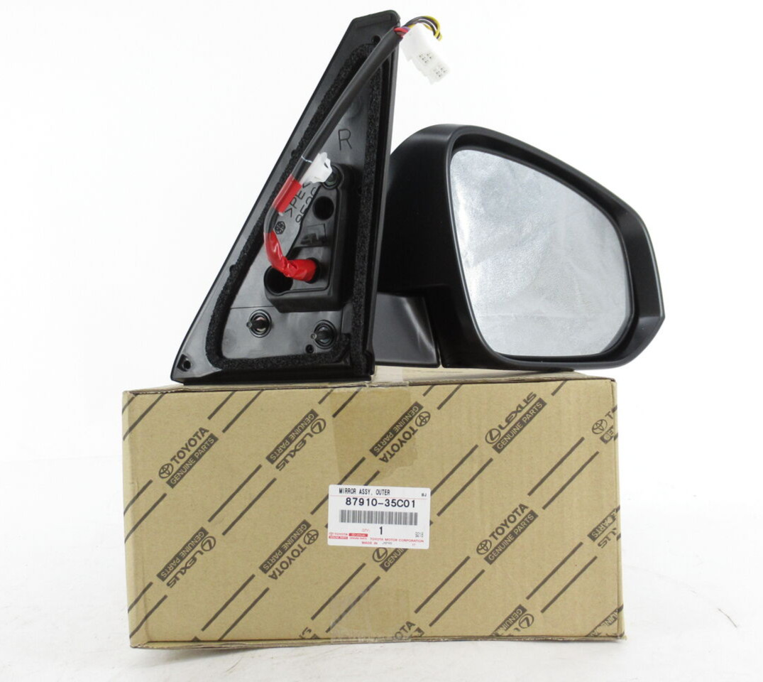 Genuine OEM Toyota 87910-35C01 Passenger RH Mirror Assy w/o Cover 