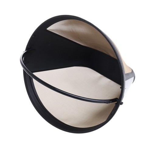 Reusable Coffee Filter 10-12 Cup Cone-Style Maker Machine Gold Mesh Handle Tool - Picture 5 of 8