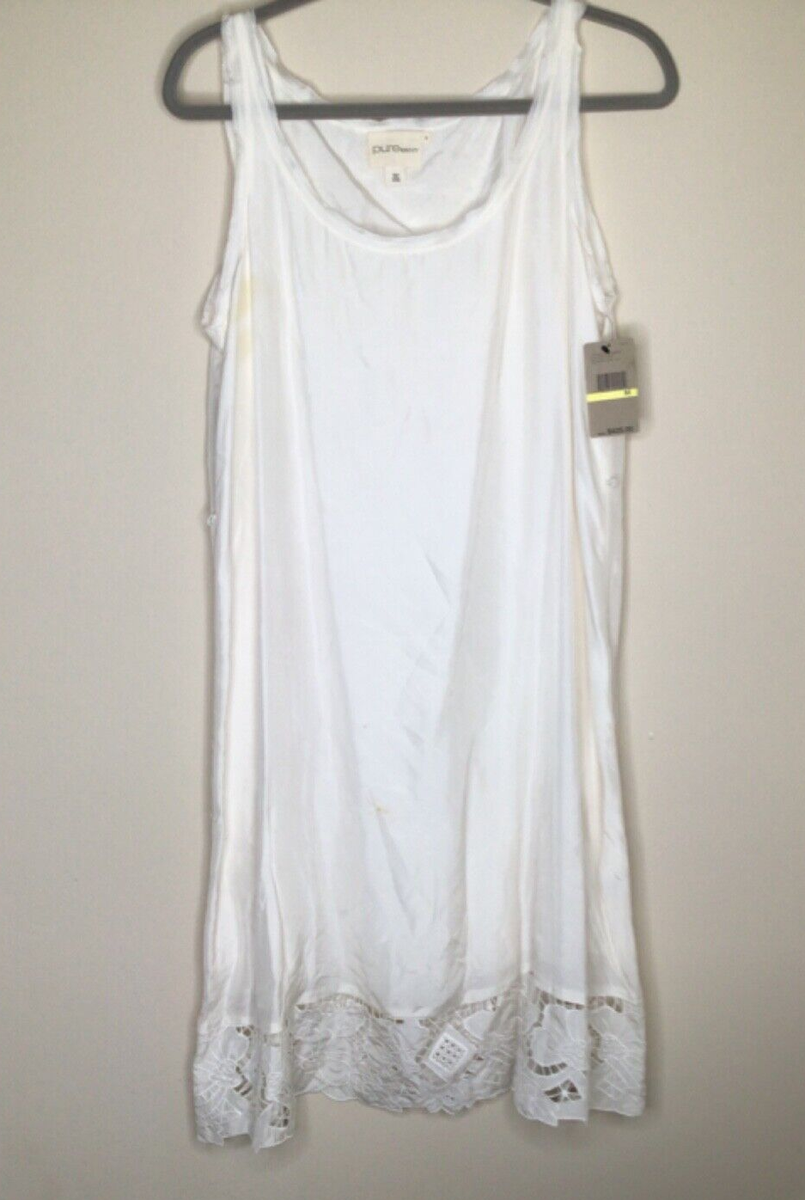dkny cream dress Pure Women’s Medium Ivory Silk A-Line Midi Sleeveless NWOT while the button Colour:Lavender Lace oct-w2-25 How I Started A