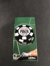 world series of poker psp Manual Only