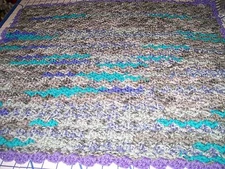 New  Handmade Crocheted Preemie Baby Swaddle Bassinet Receiving Blanket