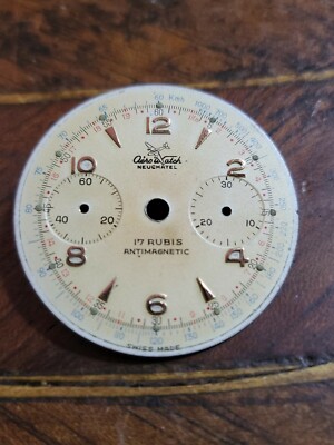 Chronograph AEREO WATCH Neuchatel Mov. Landeron Original Dial Dial Dial 31,20mm