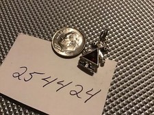 Sterling Birthstone Baby Girl Pendant Charm Zirconia Stone Red