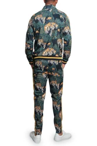 MEN'S Floral Tiger Track Pants & Jacket Jogging Track Suit Set S~5X ST559 - Picture 6 of 22