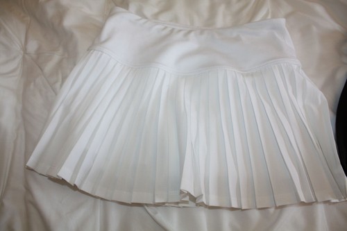 2 NWOT TEK GEAR Size S 7 White Black Tennis Golf Pleated Skirts Skorts 10” - Picture 2 of 7