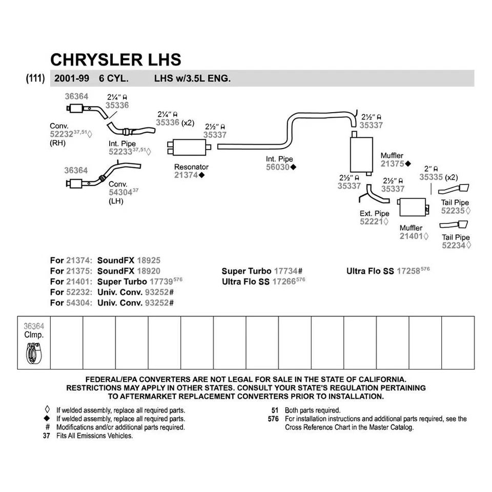 For Dodge Intrepid 98-04 Stainless Steel Oval Aluminized Exhaust Resonator Foto 3 de 4