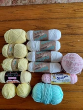Lot of Baby Yarn - variety of brands