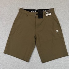 Hurley Men s Hybrid Walk Shorts 28 Olive Green 4-Way Stretch Water Repellent ATB