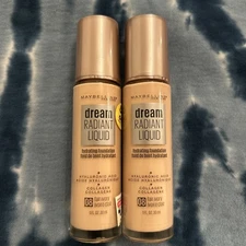 2ct Maybelline Dream Radiant Liquid Foundation #08 FAIR IVORY