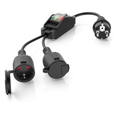 0.5m Dual Socket Extension Cord with Switch IP44 Waterproof for European Use