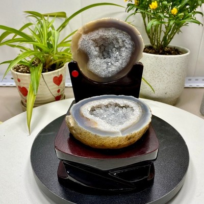 3.2LB Natural amethyst Geode Mineral Specimen Quartz cornucopia Energy