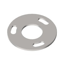 Edelstahl Bodenplatte Ronde Ø100Mm GeläNder Pfosten Ø42,4Mm V2A