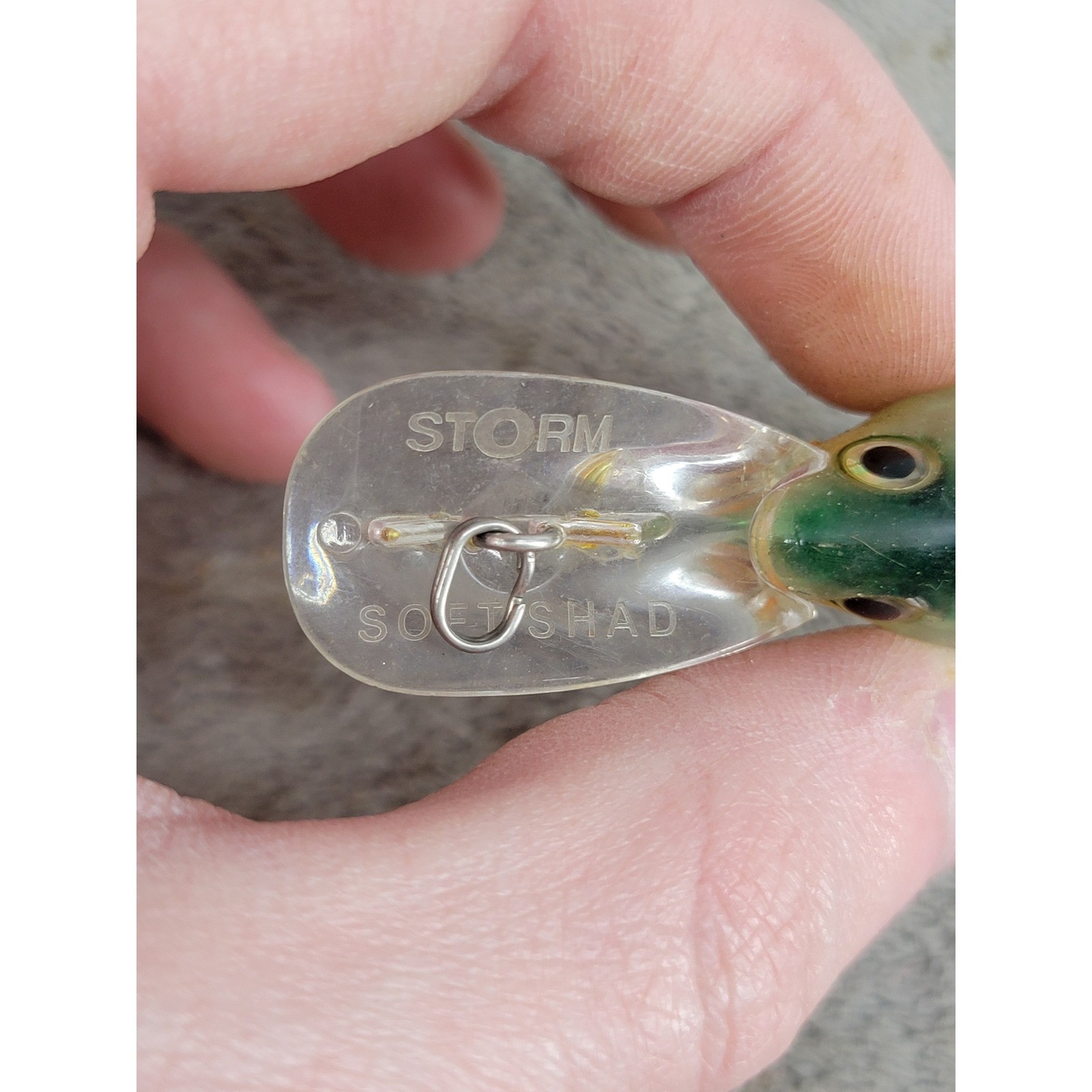 Storm Soft Shad Fishing Lure Green Gold Perch Pattern Crankbait Swimbait 3.5 In - Image 4